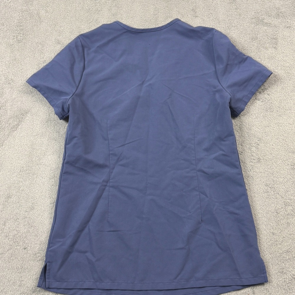 FIGS Technical Collection Blue V-Neck Scrub‎ Top Womens XXS FW1000 One Pocket